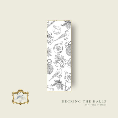 Decking the Halls - A Holiday Coloring Desk Tablet and Page Marker KitEgypt’s Paper, Decoupage and Layered Art