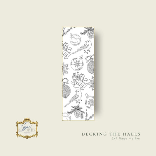Decking the Halls - A Holiday Coloring Desk Tablet and Page Marker KitEgypt’s Paper, Decoupage and Layered Art