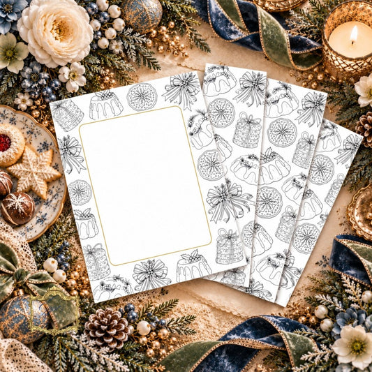 Sugar, Spice & Everything Nice - A Holiday Coloring Desk Tablet and Page Marker KitEgypt’s Paper, Decoupage and Layered Art
