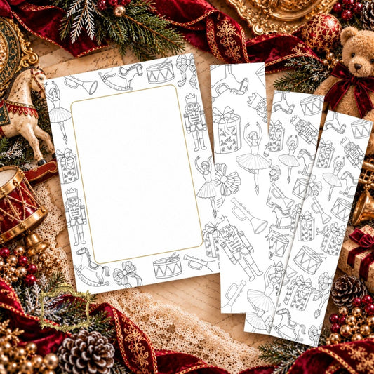 Toyland Treasures - A Holiday Coloring Desk Tablet and Page Marker KitEgypt’s Paper, Decoupage and Layered Art